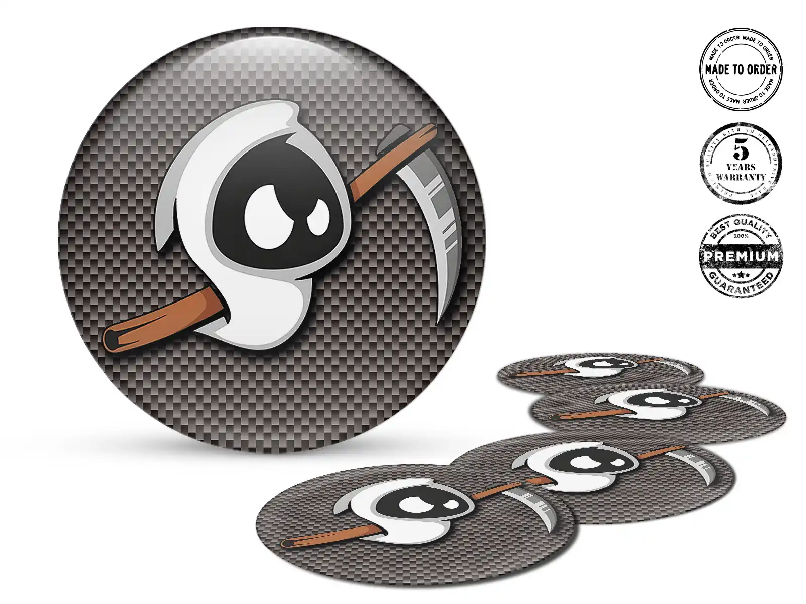 Silicone stickers Racing Style Premium Vehicle Decals